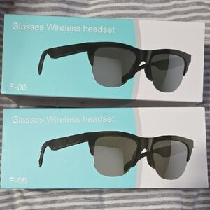 Wireless Glasses Headset - Black